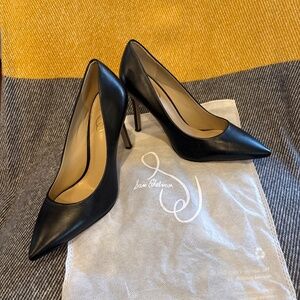Sam Edelman Women’s Black Leather Hazel Pumps Heels Size 7 W